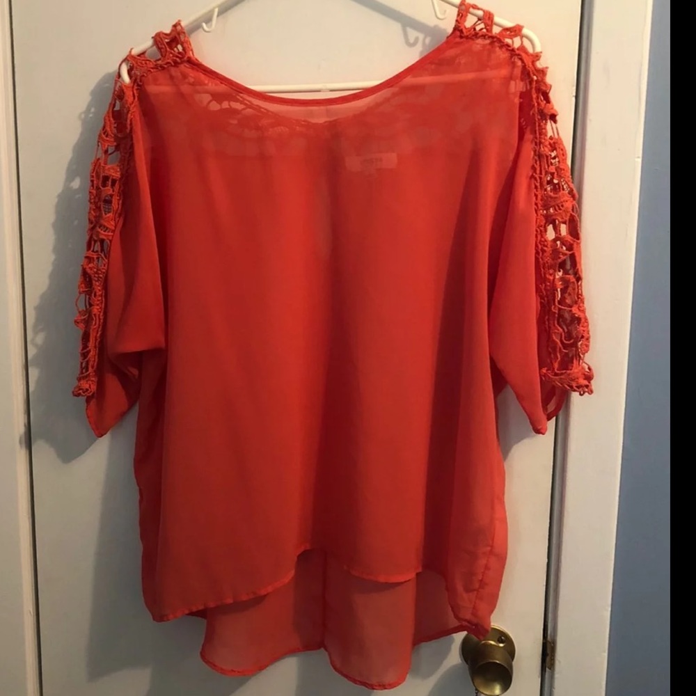 Orange/coral top